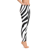 Zebra Print Leggings-4