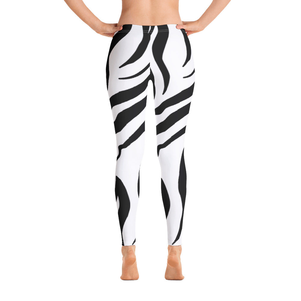 Zebra Print Leggings-2