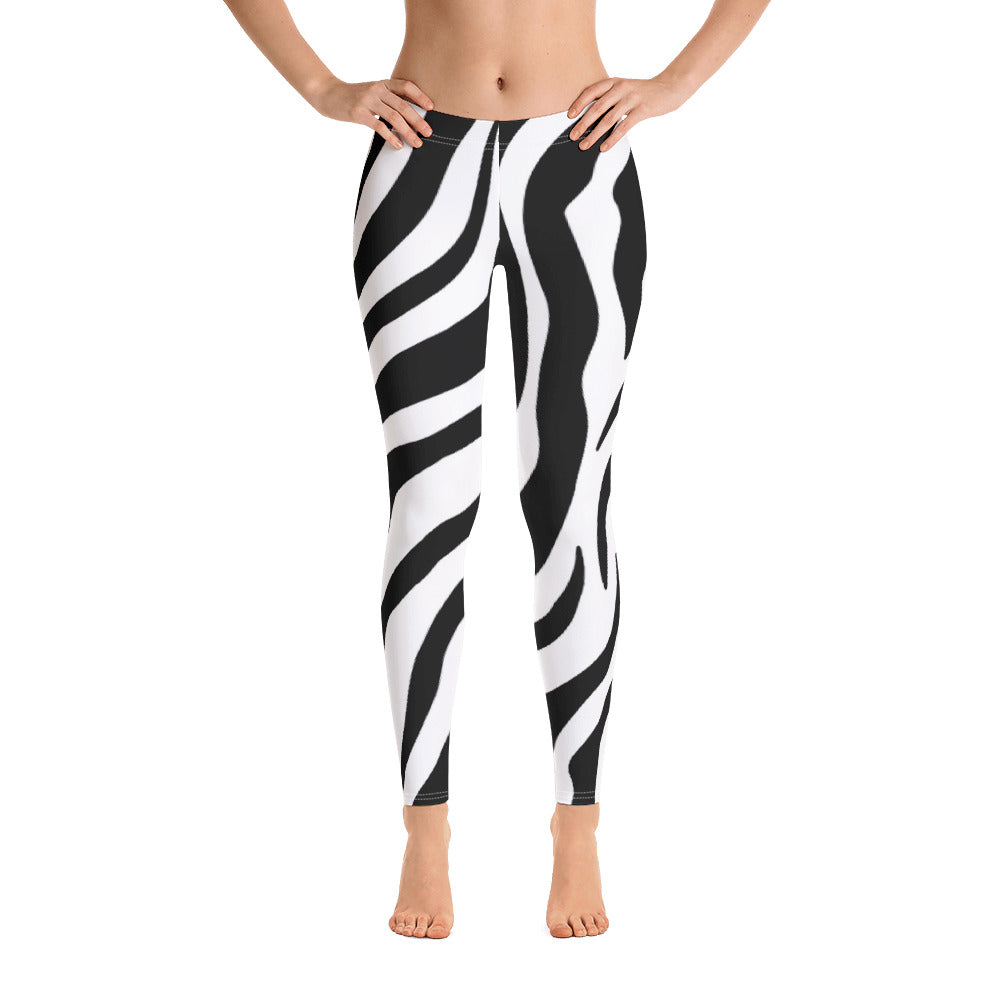 Zebra Print Leggings-0
