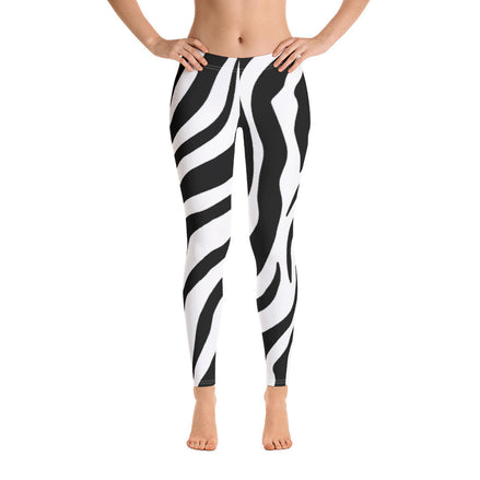 Zebra Print Leggings-0